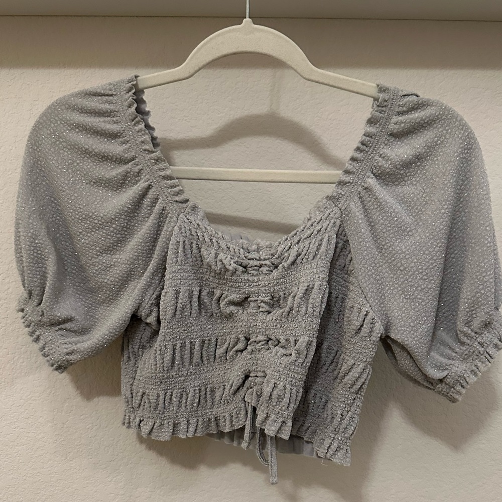 Sparkly Scrunch Crop